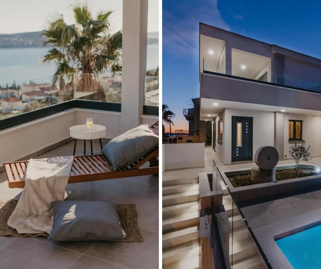 Lux Villa Core With Amazing View And Heated Pool Trogir