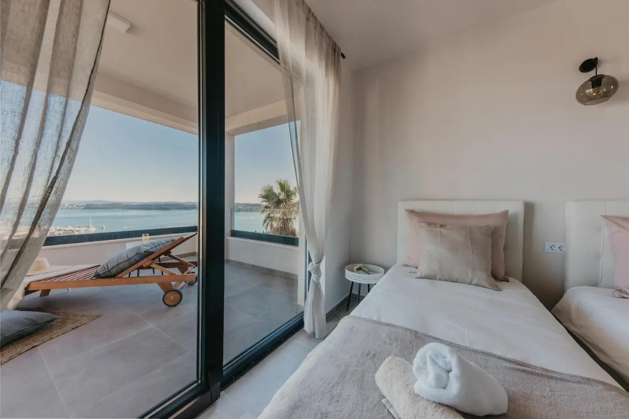 Lux Villa Core With Amazing View And Heated Pool Trogir Croatia